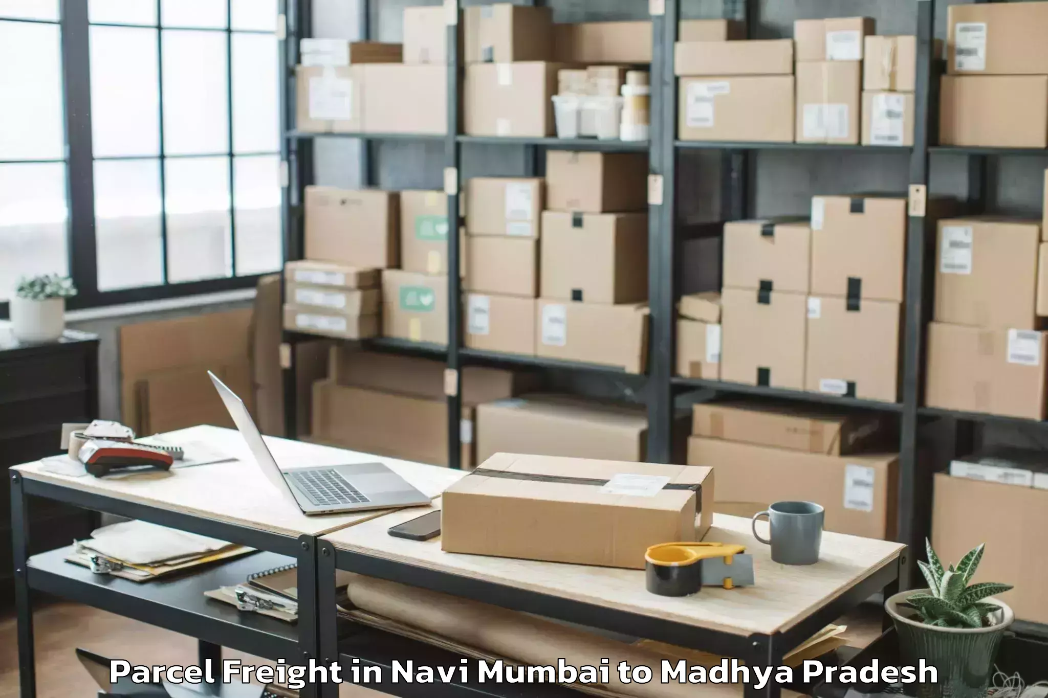 Quality Navi Mumbai to Ratangarh Mp Parcel Freight